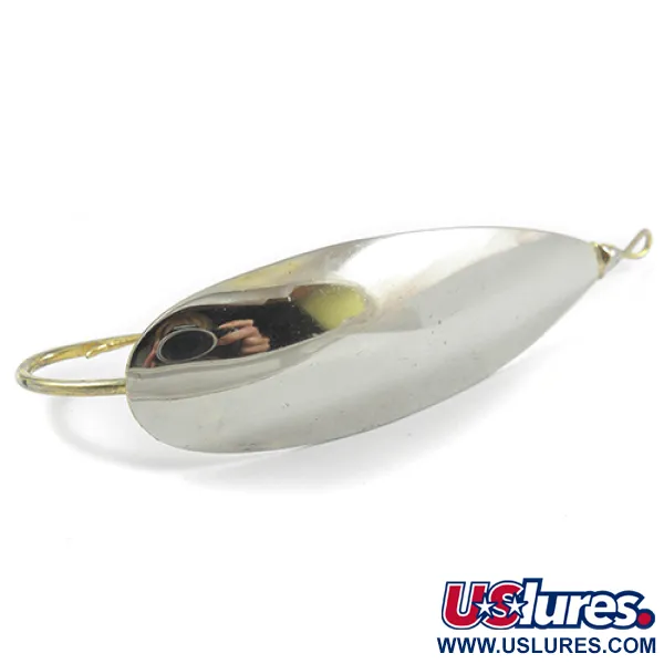 Vintage   Weedless Johnson Silver Minnow, 3/4oz Silver / Gold fishing spoon #2283