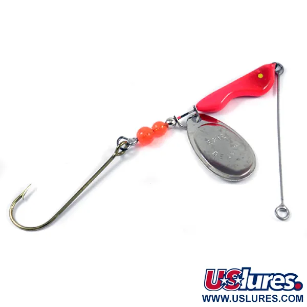   Erie Dearie Walleye Killer, 2/5oz Nickel / Red spinning lure #2291