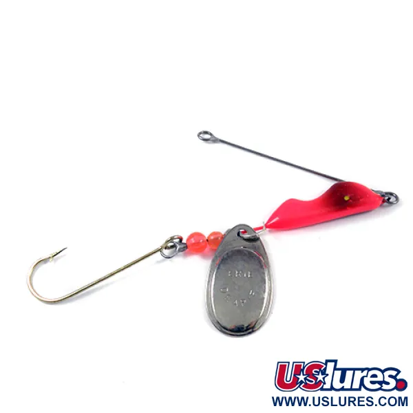   Erie Dearie Walleye Killer, 2/5oz Nickel / Red spinning lure #2932