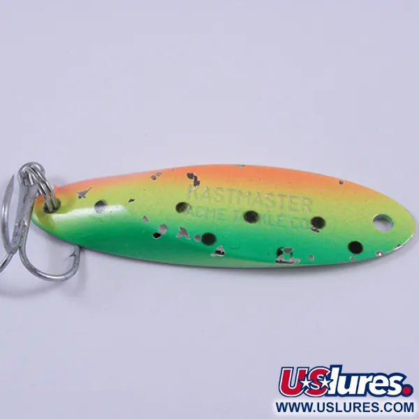 Vintage  Acme Kastmaster, 3/4oz Fire Tiger / Nickel fishing spoon #2304