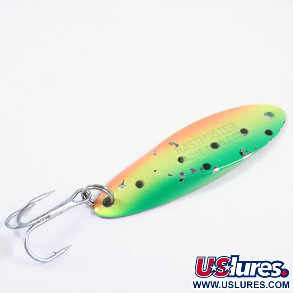 Vintage  Acme Kastmaster, 3/4oz Fire Tiger / Nickel fishing spoon #2304