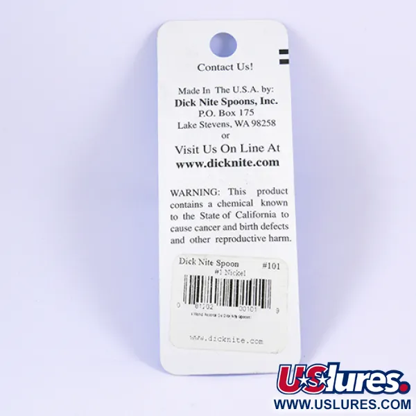  Dick Nite Spoons Dick Nite #1,  Nickel fishing spoon #2307