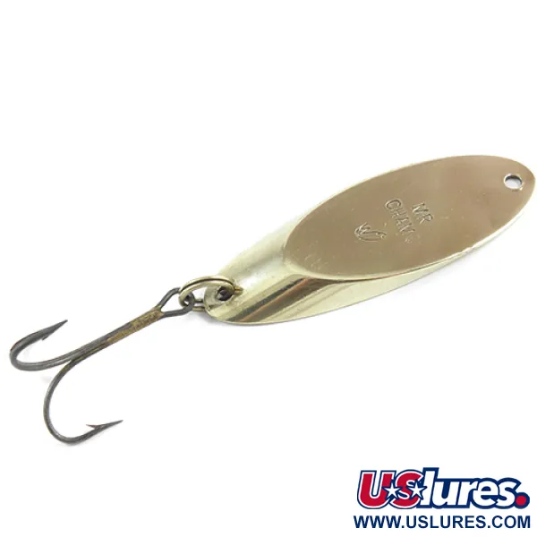 Vintage  Weber MrChamp, 1 1/4oz Brass fishing spoon #2310