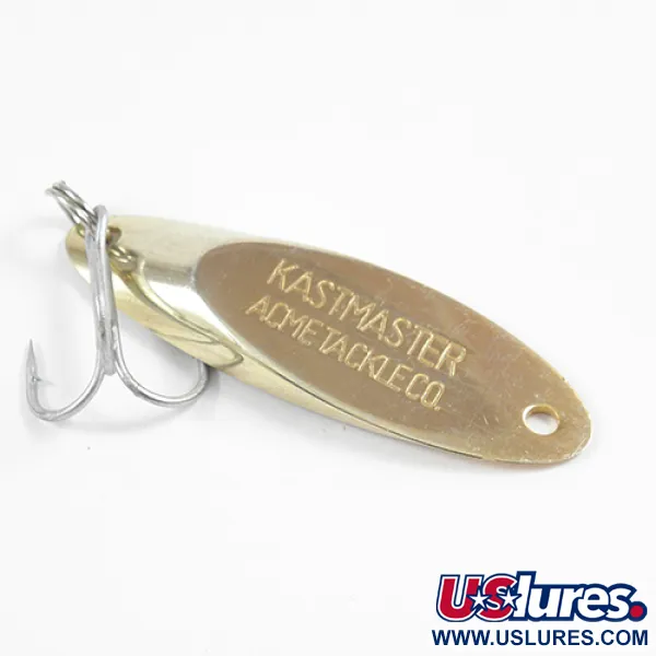 Vintage  Acme Kastmaster , 1/2oz Gold fishing spoon #2314