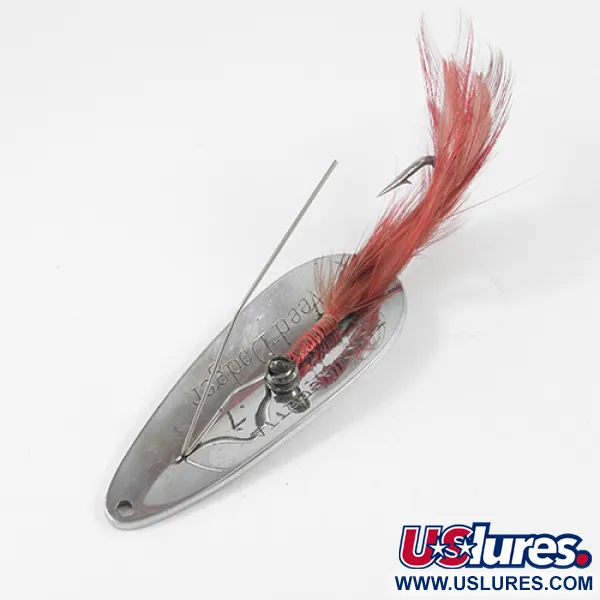 Vintage   Błystka antyzaczepowa Tony Accetta Veed-Dodger, 2/3oz Nickel fishing spoon #2326