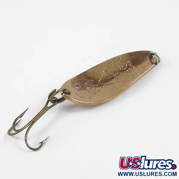 Vintage  Seneca Little Cleo (Hula Girl), 1/3oz Copper / Red fishing spoon #2329