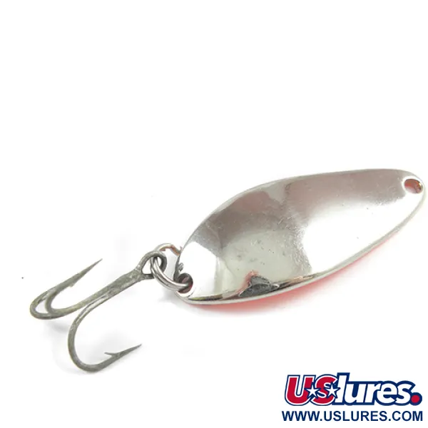 Vintage  Seneca Little Cleo, 1/4oz Nickel / Orange fishing spoon #2331
