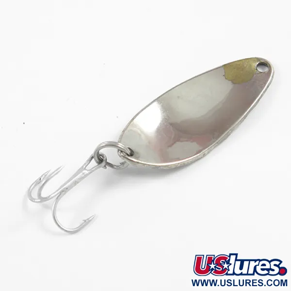 Vintage  Seneca Little Cleo, 1/4oz Hammered Nickel / Blue fishing spoon #2332