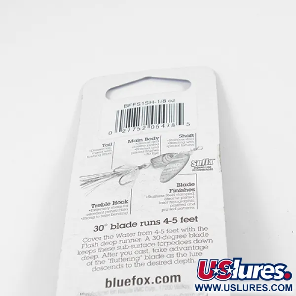   Blue Fox Flash Deep Runner, 1/8oz Rainbow spinning lure #2337