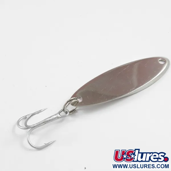 Vintage  Acme Kastmaster , 1/2oz Nickel / Orange fishing spoon #2339