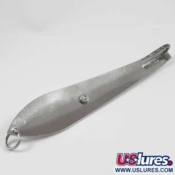 Vintage  Pro King Weedless King Spoon, 1 1/4oz Nickel / Hologram fishing spoon #2342