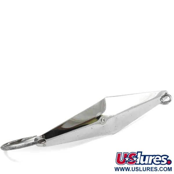 Vintage  James E. Clark  Clark Spoon Squid, 1 1/4oz Nickel fishing spoon #2347