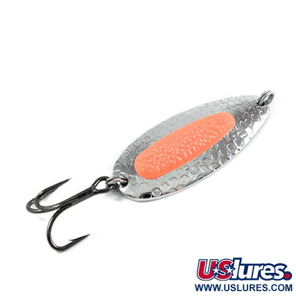   Blue Fox Pixee UV, 3/4oz Nickel / Glow UV Glow in UV light, Fluorescent fishing spoon #2351