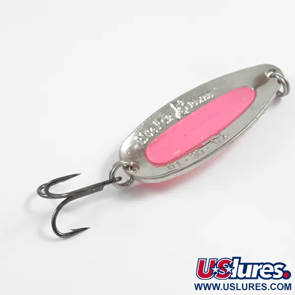   Blue Fox Pixee UV , 1/2oz Nickel / Glow UV Glow in UV light, Fluorescent fishing spoon #2352