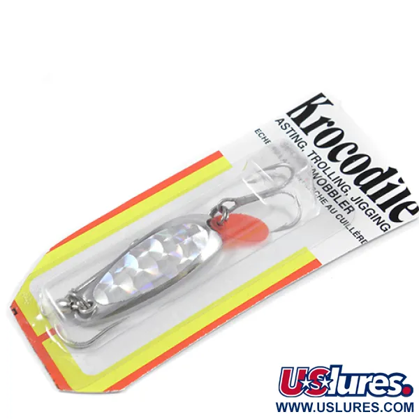  Luhr Jensen Krocodile 2359, 1/3oz Nickel / Hologram fishing spoon #2359