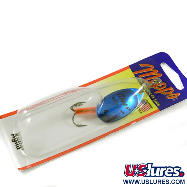   Mepps Aglia 4 Platinum, 1/3oz Platinum Blue spinning lure #2361