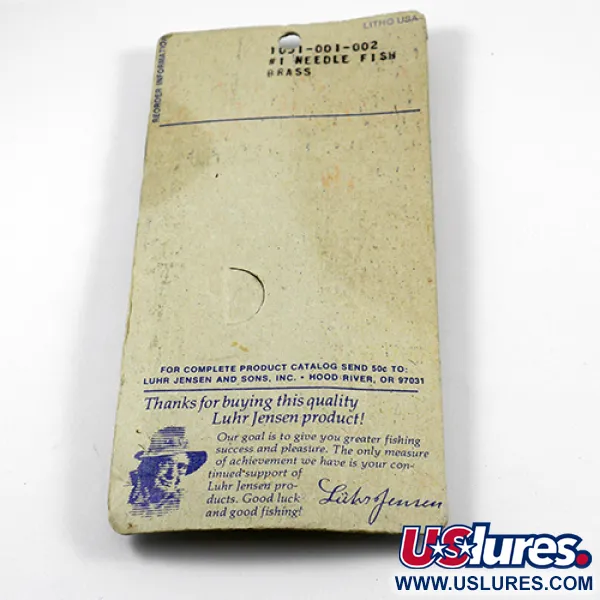  Luhr Jensen Needlefish 1, 1/16oz Gold fishing spoon #2367