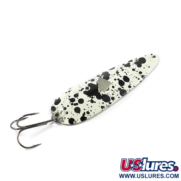 Vintage  Eppinger Dardevle, 1oz Dalmatian / Nickel fishing spoon #2370