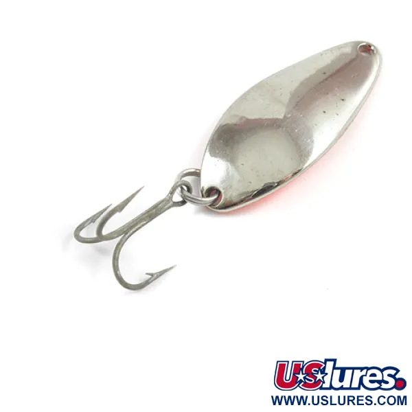 Vintage  Seneca Little Cleo, 1/4oz Nickel / Orange fishing spoon #2375