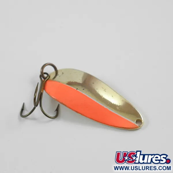 Vintage  Seneca Little Cleo (Hula Girl), 1/3oz Gold / Orange fishing spoon #2384