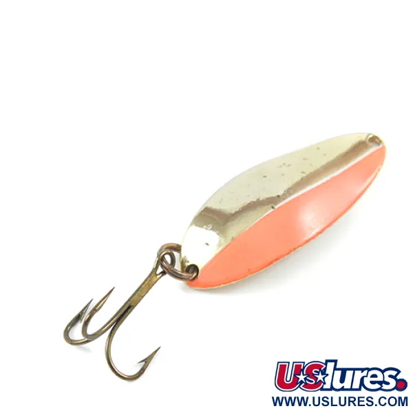 Vintage  Seneca Little Cleo (Hula Girl), 1/3oz Gold / Orange fishing spoon #2384