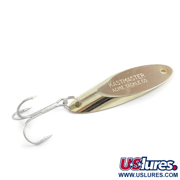 Vintage  Acme Kastmaster , 1/2oz Gold fishing spoon #2390