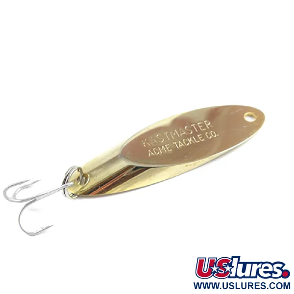 Vintage  Acme Kastmaster , 1/2oz Gold fishing spoon #2416