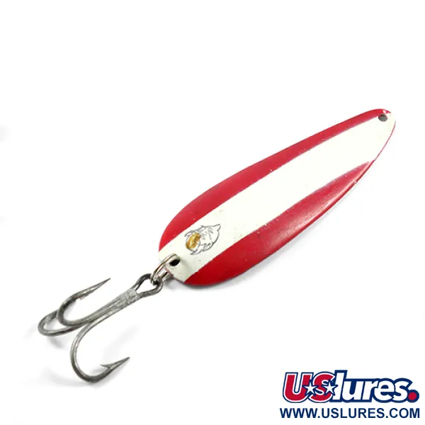 Vintage  Eppinger Dardevle, 1oz Red / White / Nickel fishing spoon #2419