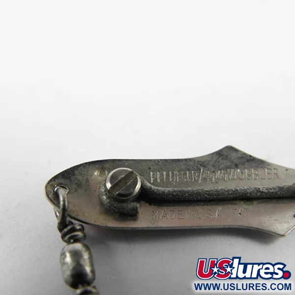 Vintage   Weedless Pflueger Wobbler, 3/64oz Nickel fishing spoon #2435