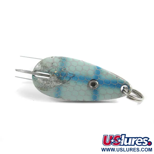 Vintage  Eppinger Weedless Dardevle Midget, 3/16oz Herring (Herring) / Nickel fishing spoon #2438