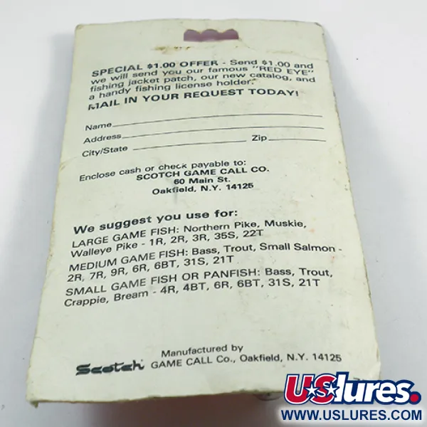  Hofschneider Red Eye Wiggler, 1oz Gold fishing spoon #2442