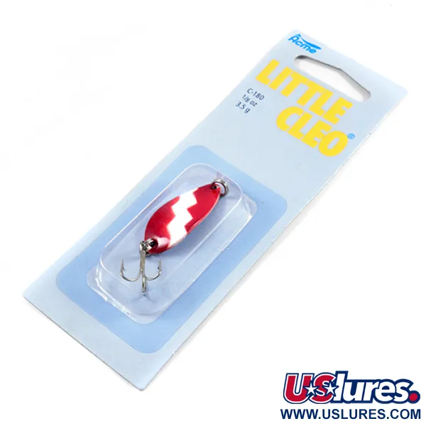  Acme Little Cleo, 1/8oz Red / White / Nickel fishing spoon #2444