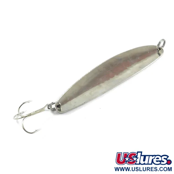 Vintage  Acme Side-winder, 1 1/3oz Nickel fishing spoon #2451