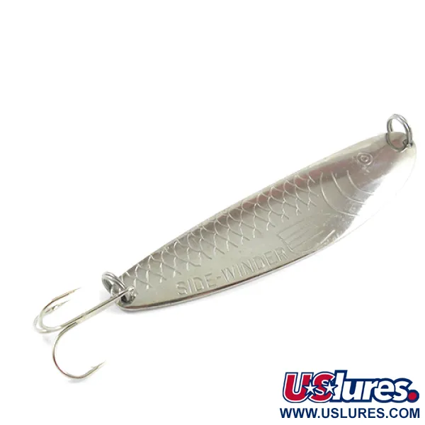 Vintage  Acme Side-winder, 1 1/3oz Nickel fishing spoon #2451