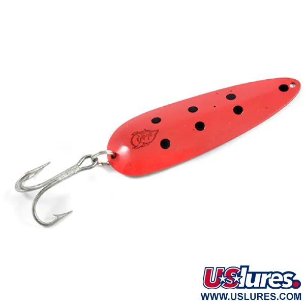 Vintage  Eppinger Dardevle, 1oz Red / Black / Brass fishing spoon #2455