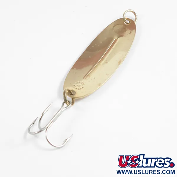 Vintage   Williams Wabler W50, 1/2oz Gold fishing spoon #2466