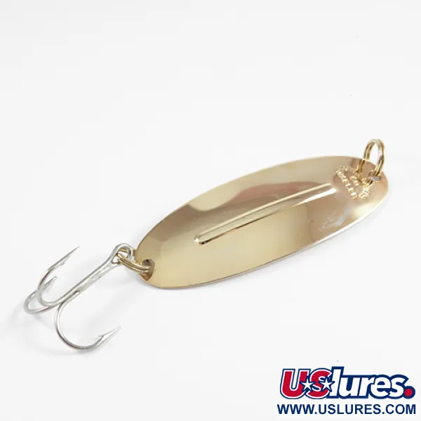 Vintage   Williams Wabler W50, 1/2oz Gold fishing spoon #2466