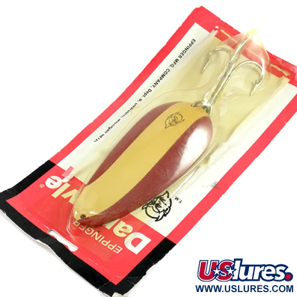  Eppinger Dardevle Huskie Devle, 3 1/4oz Red / Ivory / Nickel fishing spoon #2472