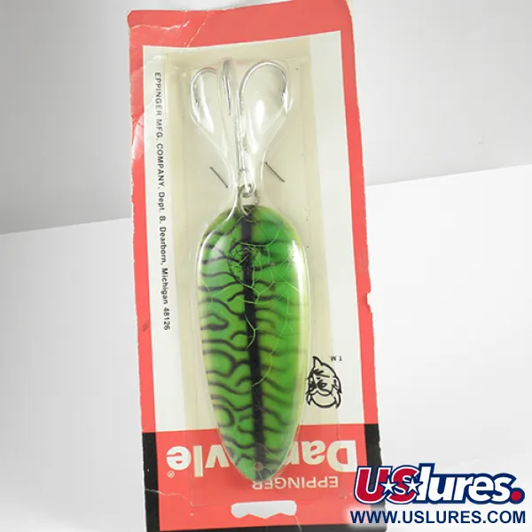  Eppinger Dardevle Huskie Junior, 2oz Green / Nickel fishing spoon #2474