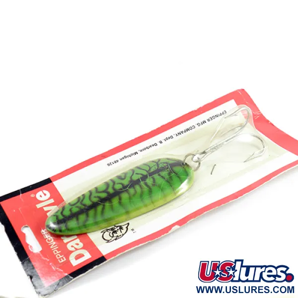  Eppinger Dardevle Huskie Junior, 2oz Green / Nickel fishing spoon #2474