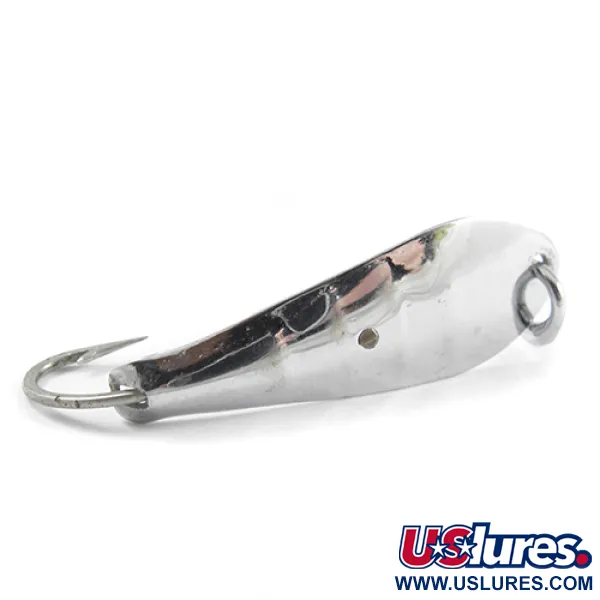 Vintage  Luhr Jensen Weedless Reflecto #0, 1/16oz Nickel fishing spoon #2475