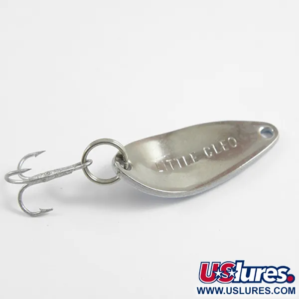 Vintage  Seneca Little Cleo, 3/16oz Light Blue / Nickel fishing spoon #2481