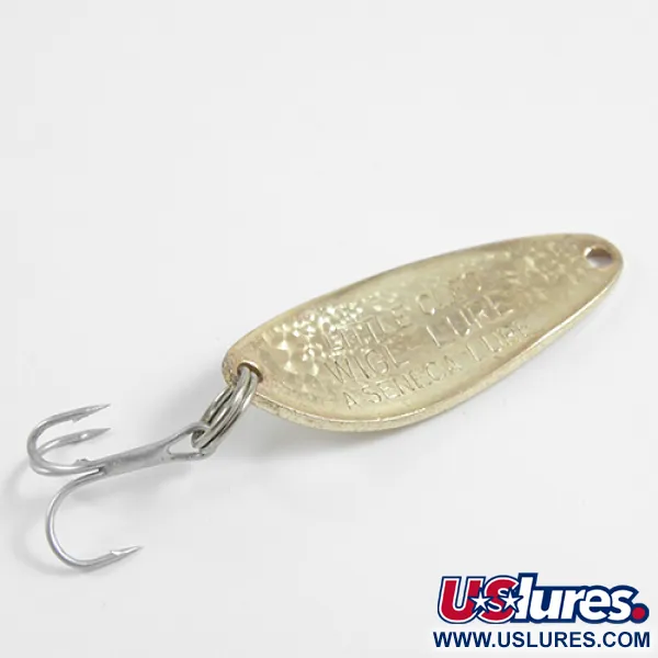 Vintage  Seneca Little Cleo, 1/4oz  Crystal (Golden Crystal) fishing spoon #2483