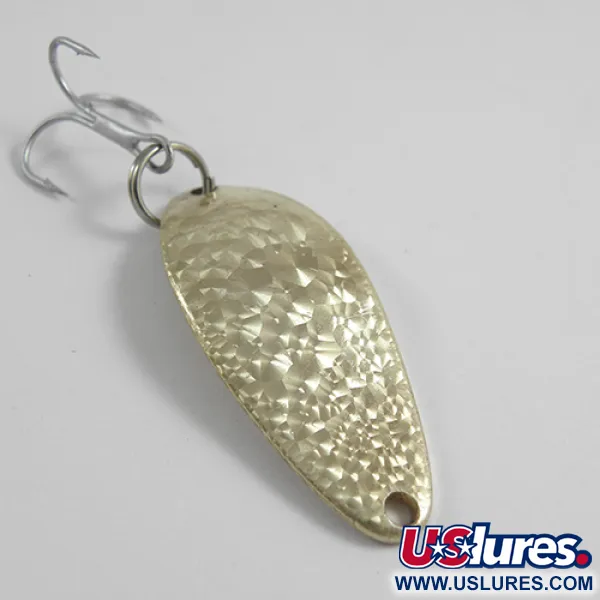 Vintage  Seneca Little Cleo, 1/4oz  Crystal (Golden Crystal) fishing spoon #2483