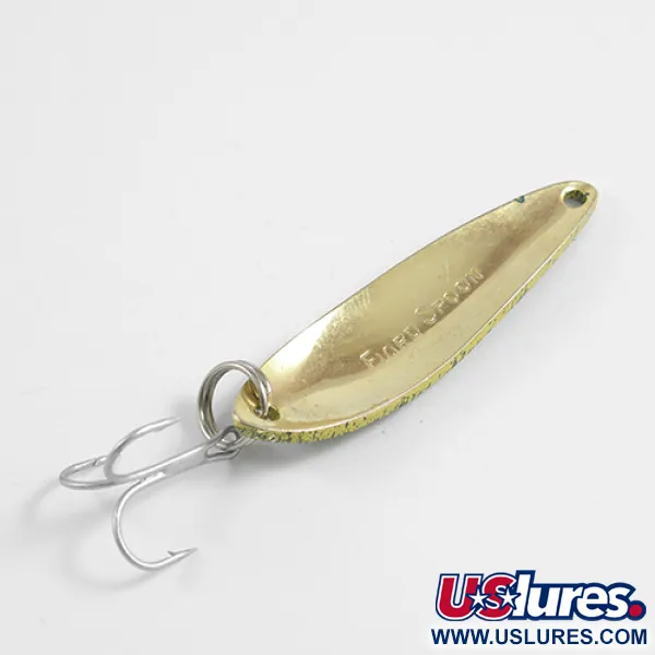 Vintage  Acme Fiord Spoon, 1/4oz Frog (Green / Yellow / Gold) fishing spoon #2486