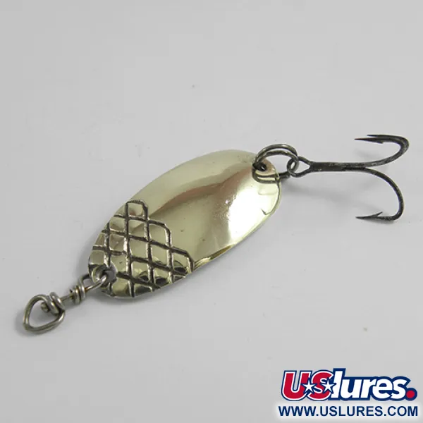 Vintage  EGB Kneubuhler Swiss made, 3/16oz Silver / Gold fishing spoon #2502