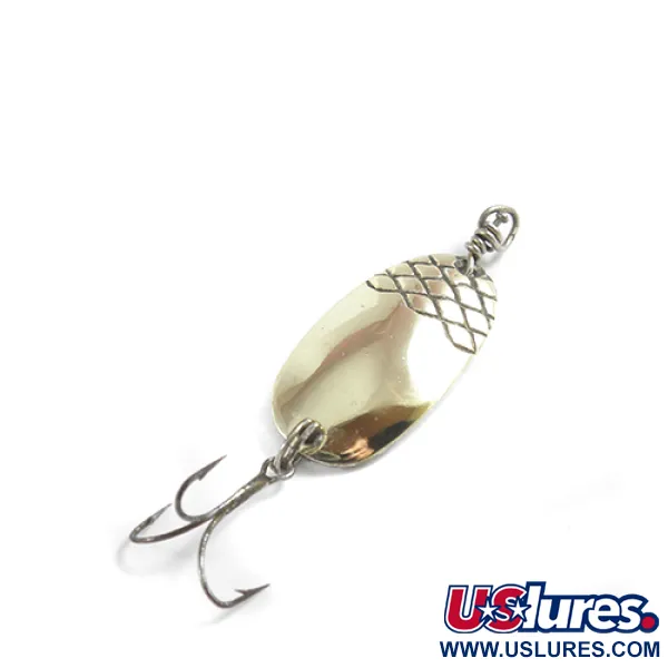 Vintage  EGB Kneubuhler Swiss made, 3/16oz Silver / Gold fishing spoon #2502