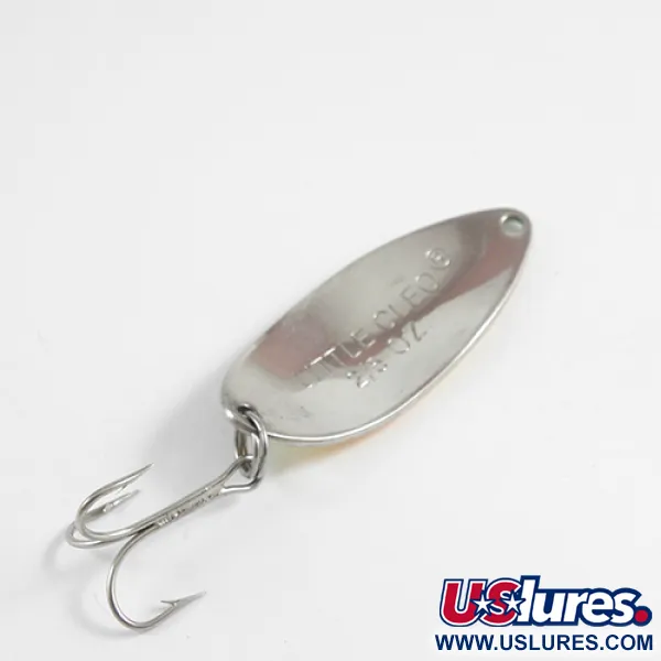 Vintage  Acme Little Cleo, 2/5oz Fire Tiger / Nickel fishing spoon #2513