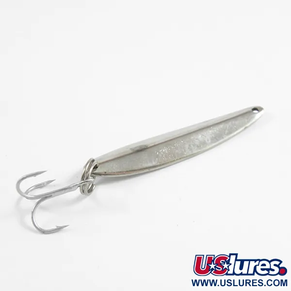 Vintage   Bay de Noc Swedish pimple, 1/4oz Nickel fishing spoon #2521