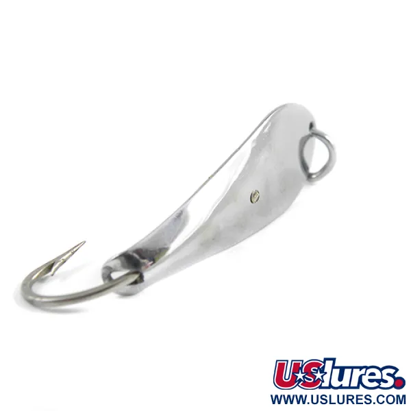 Vintage  Luhr Jensen Weedless Reflecto #1, 3/16oz Nickel fishing spoon #2525